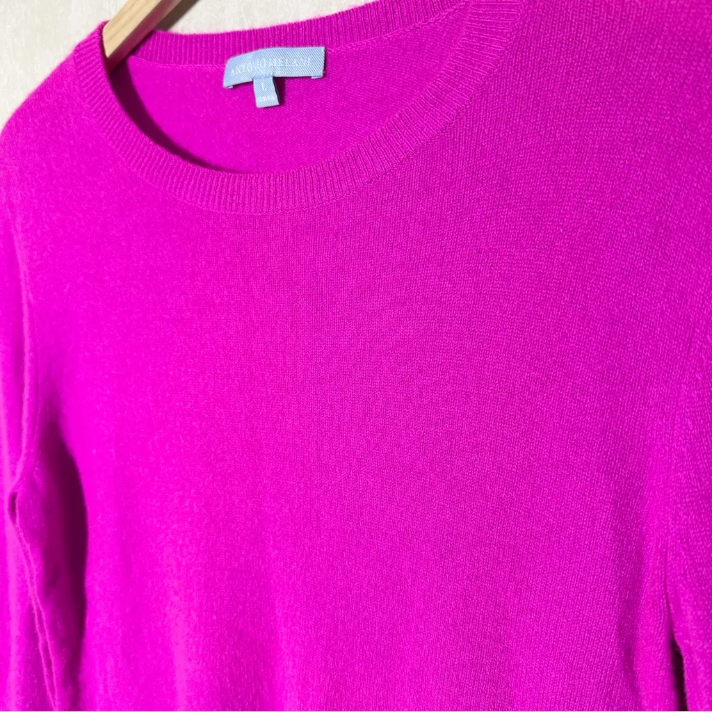 Antonio Melani Women’s 100% Cashmere Round Neck Sweater Longsleeve in Pink L - Image 4