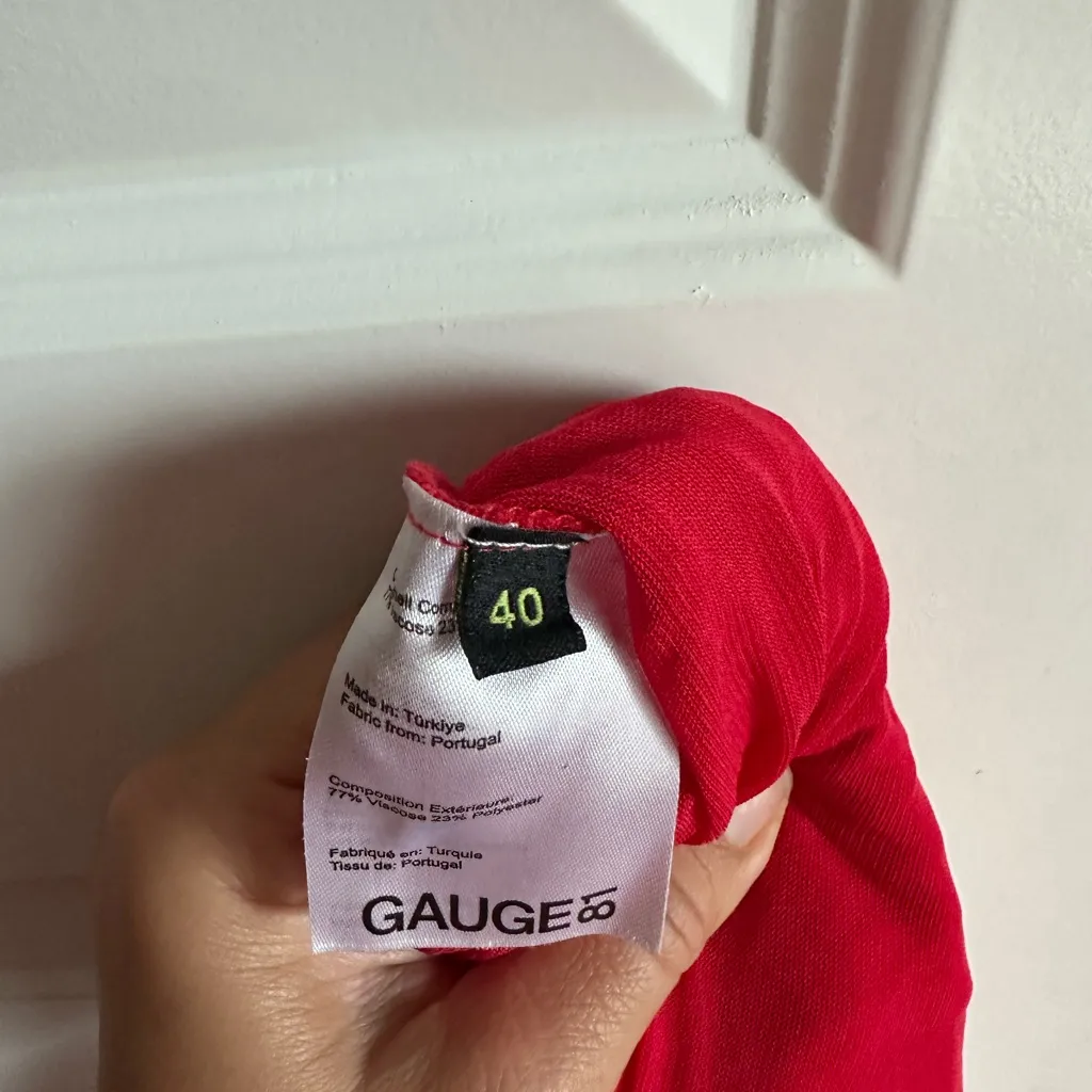 GAUGE81 Moni Dress in Scarlet‎ Red Gown NWT with flaw Size L - Image 6