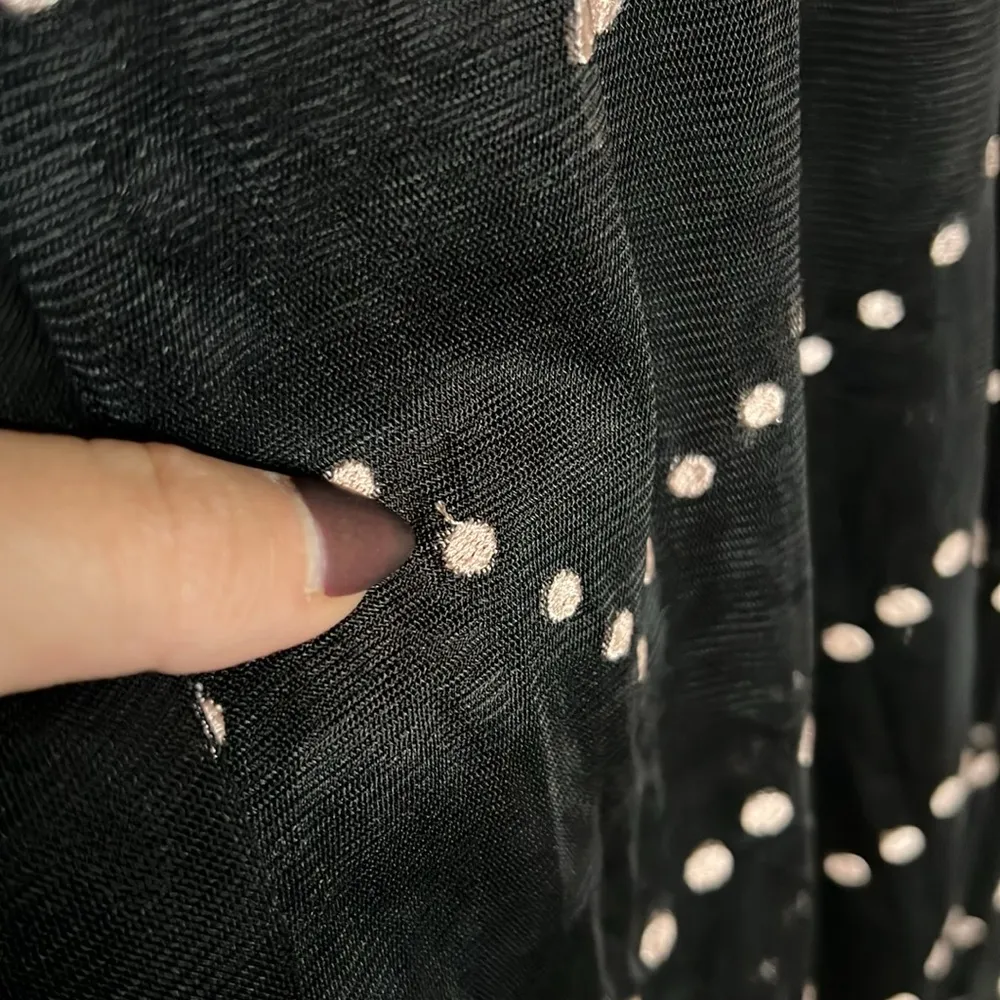 Chevron Polka Dot Sleeveless Midi Dress - Image 6