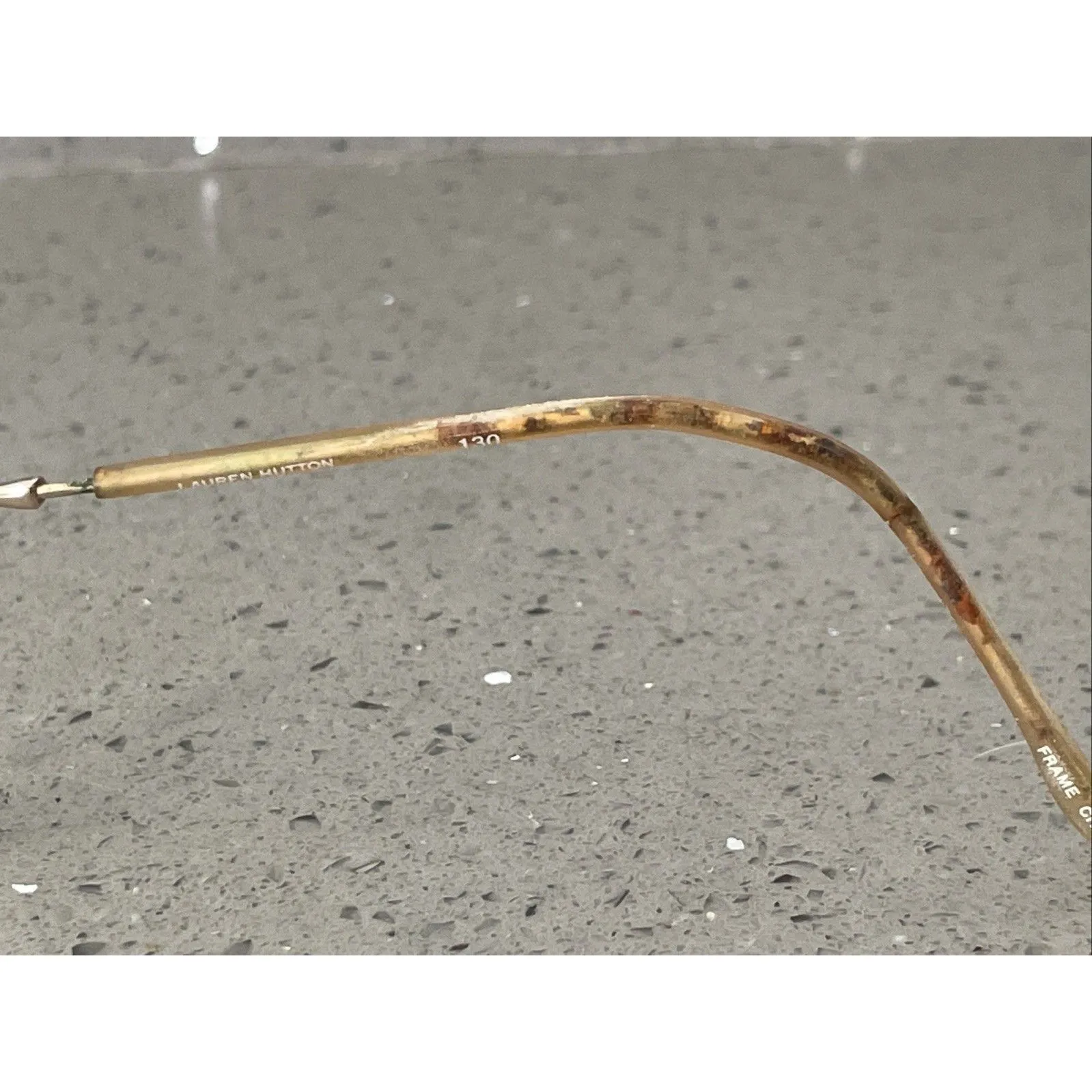 Lauren Hutton Eyeglasses Frames ONLY L065 Shell Flex Hinge 49 - Image 7