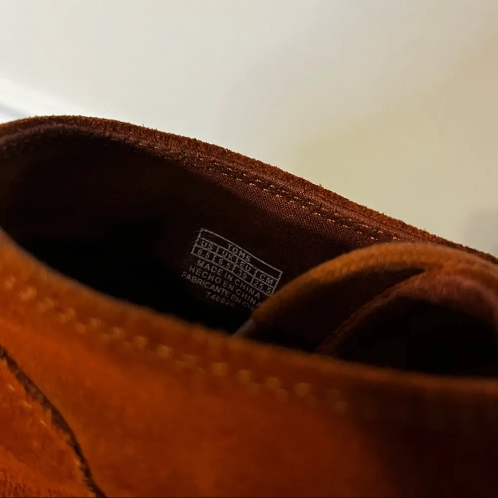 Toms Desert Wedge Suede Lace Up Ankle Boots 8.5 - Image 8