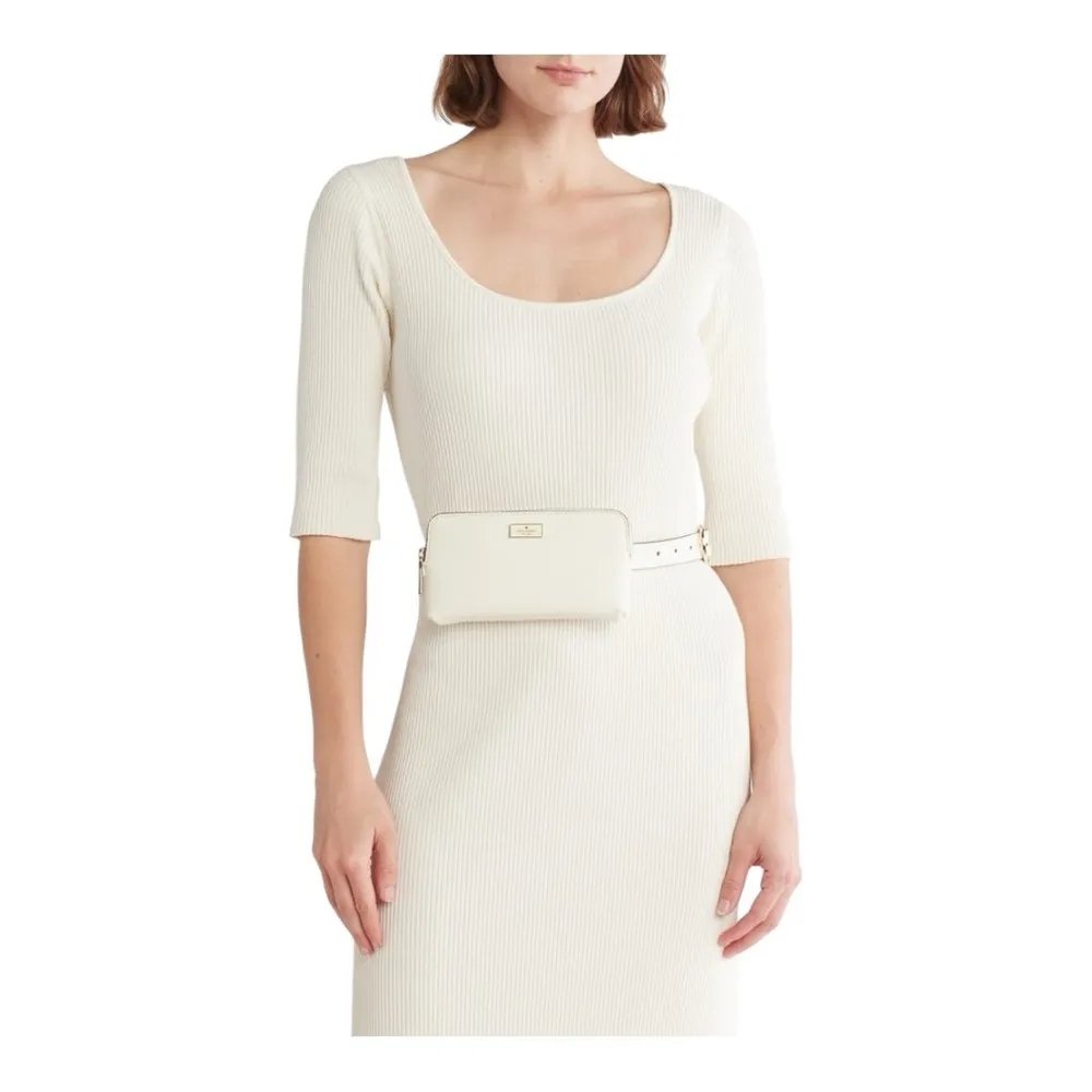 Kate Spade New York saffiano leather zip top belt bag Size L/XL NWT - Image 2