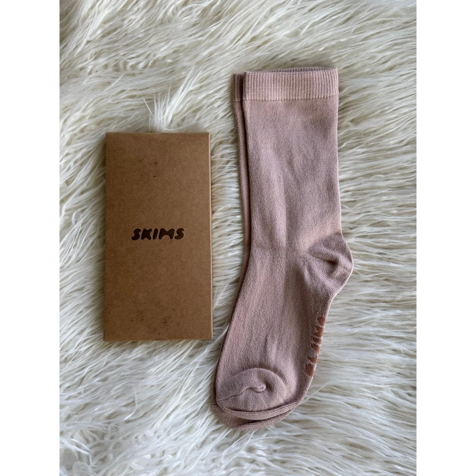 Skims Everyday Crew Sock Mica Size Medium - Image 2