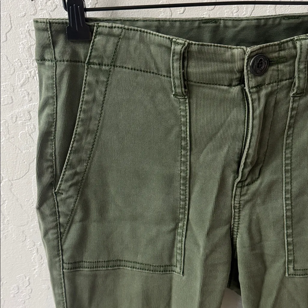Cabi The Quest Olive Green Cargo Skinny Ankle Stretch Pants 5315 Size 8 - Image 5