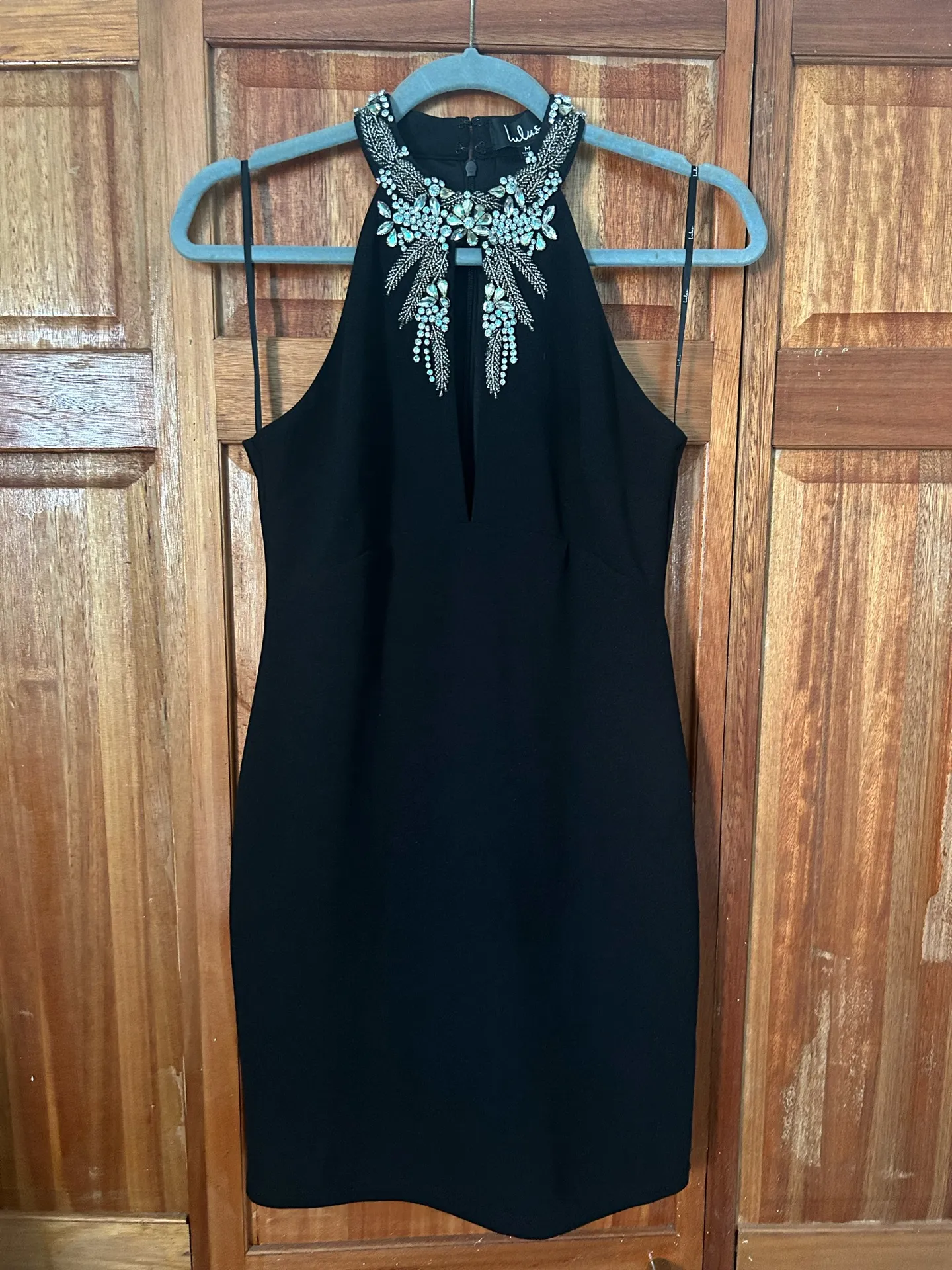 Lulus Alluring Evening Black Beaded Bodycon Dress - Image 5