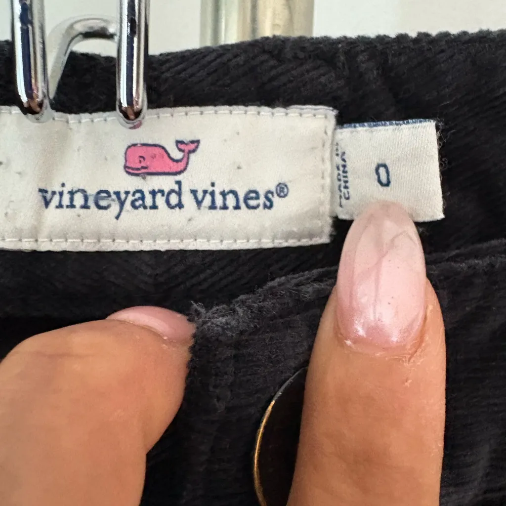 Vineyard Vines Black Corduroy Trousers - Image 4