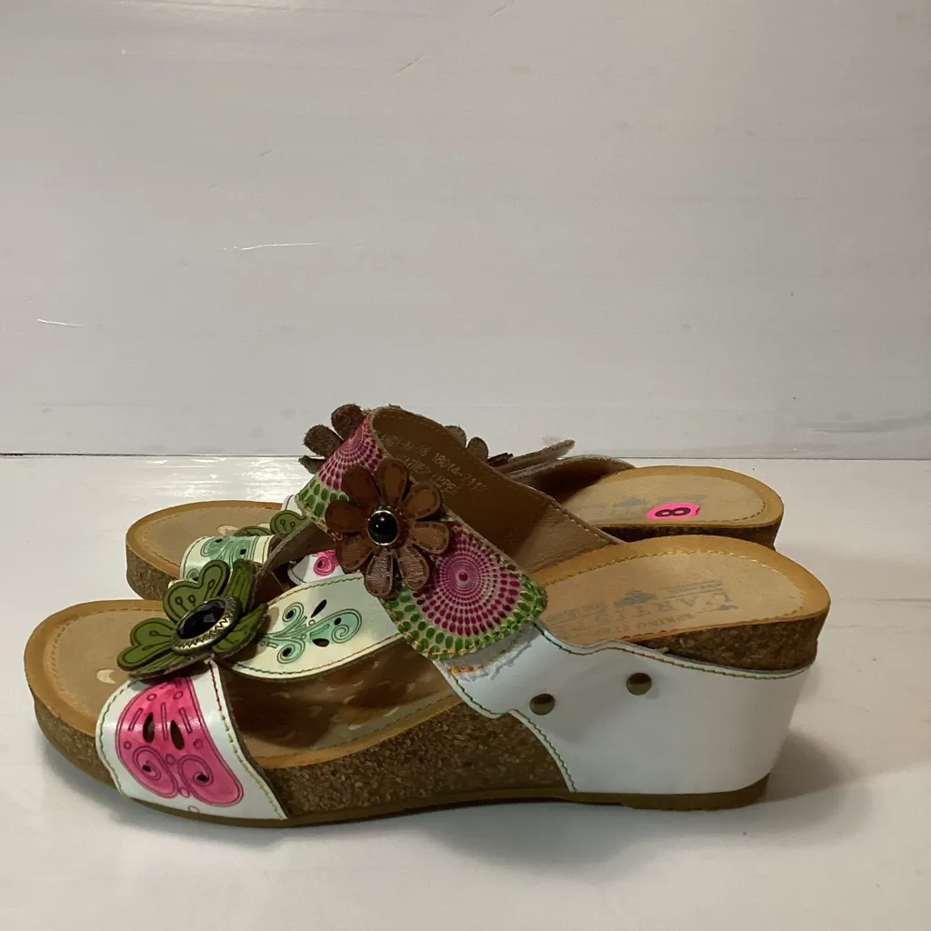 L’ ATISTE  Floral Embellished Sandals - Multicolor size 38 - Image 4