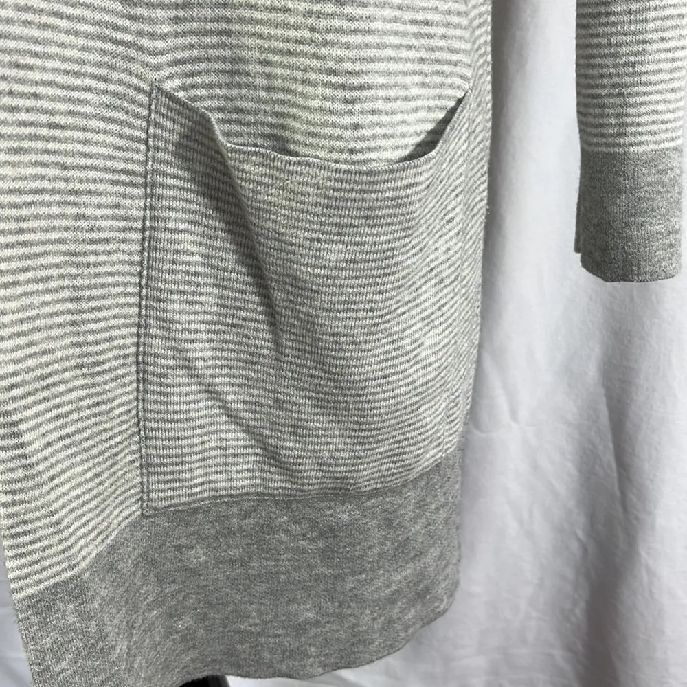 Eileen Fisher Reversible Cashmere Blend Open Cardigan - Image 3