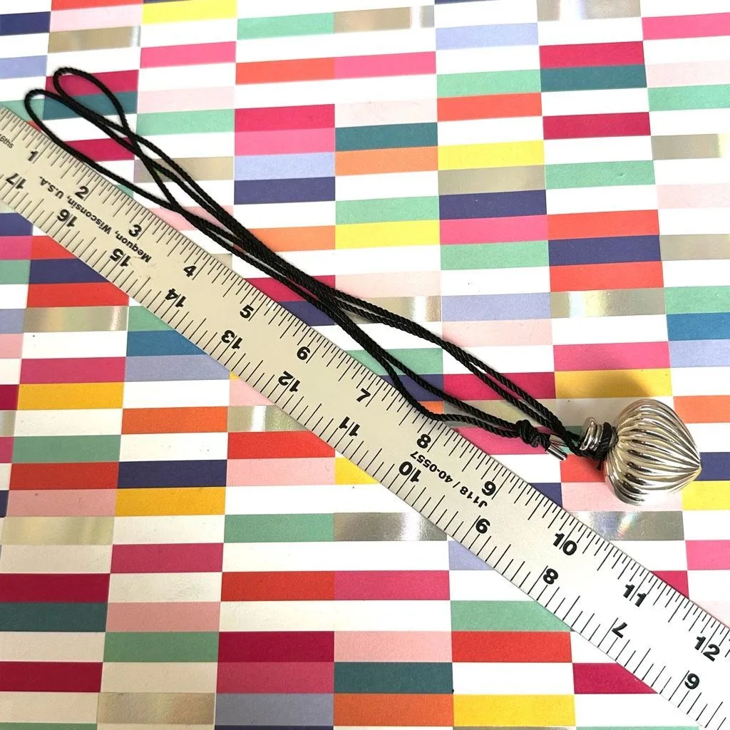 Debbie J. Palmer Signed Silver tone Heart Perfume Vessel Necklace - Image 4