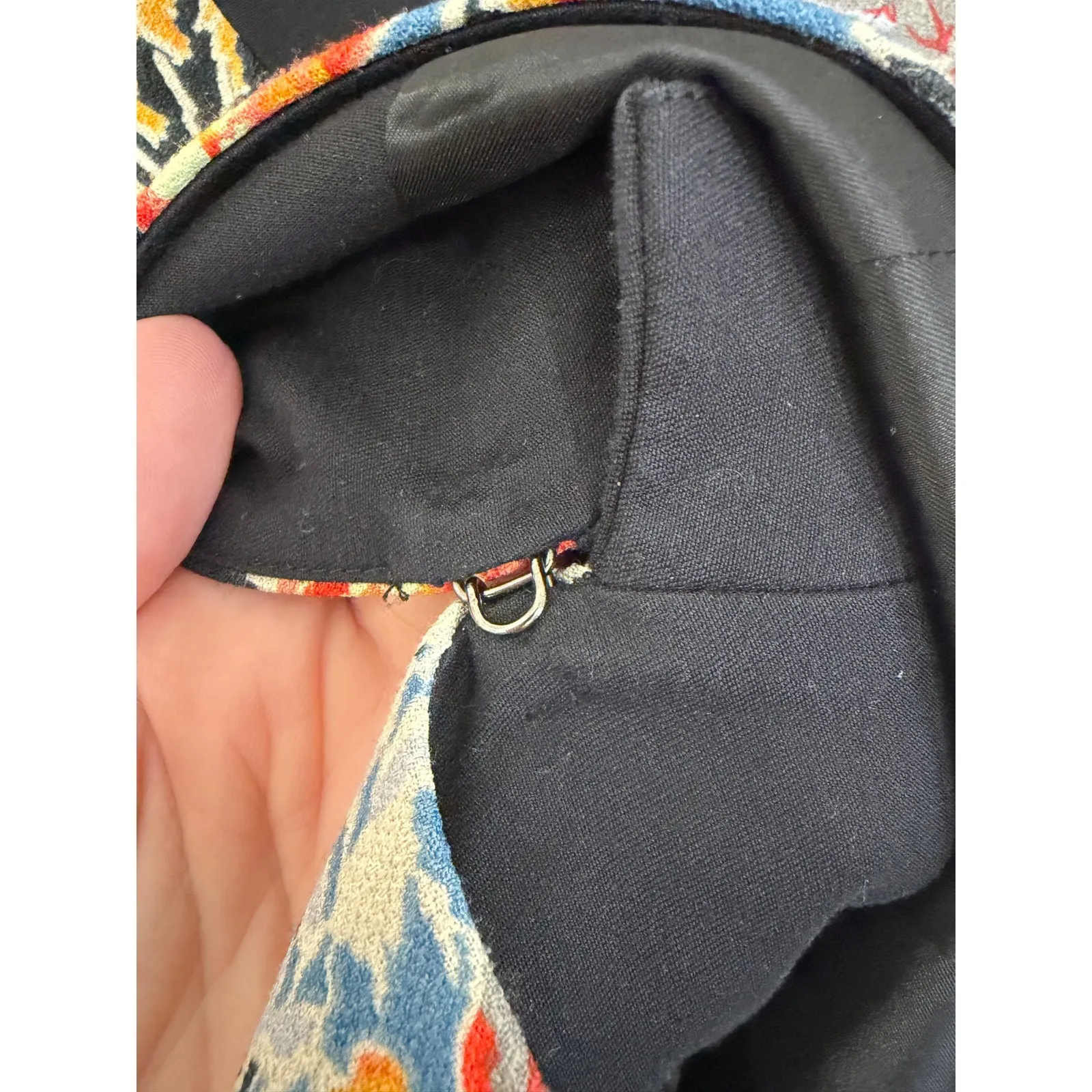 BCBGMAXAZRIA Andres Black Floral Print Blazer Jacket Women's Size S Career Bold - Image 7