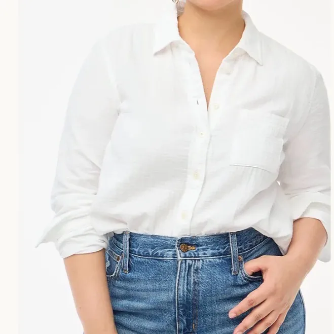 J.Crew Double-gauze button-up shirt size XS - Image 3