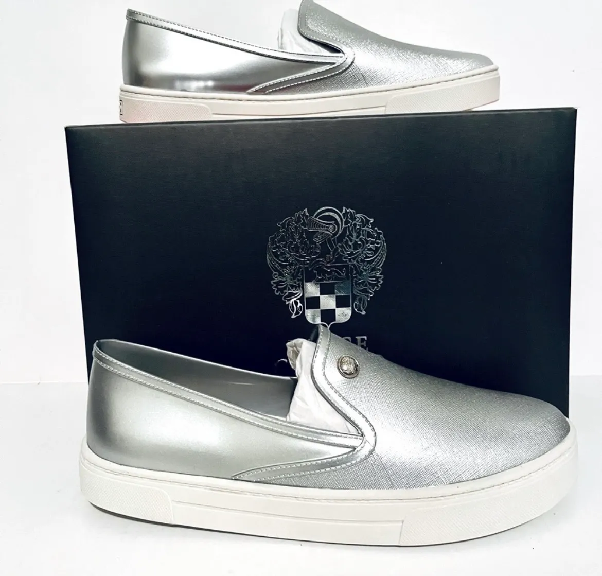 Marjetta Women’s Faux Leather Slip On Sneaker - Image 2