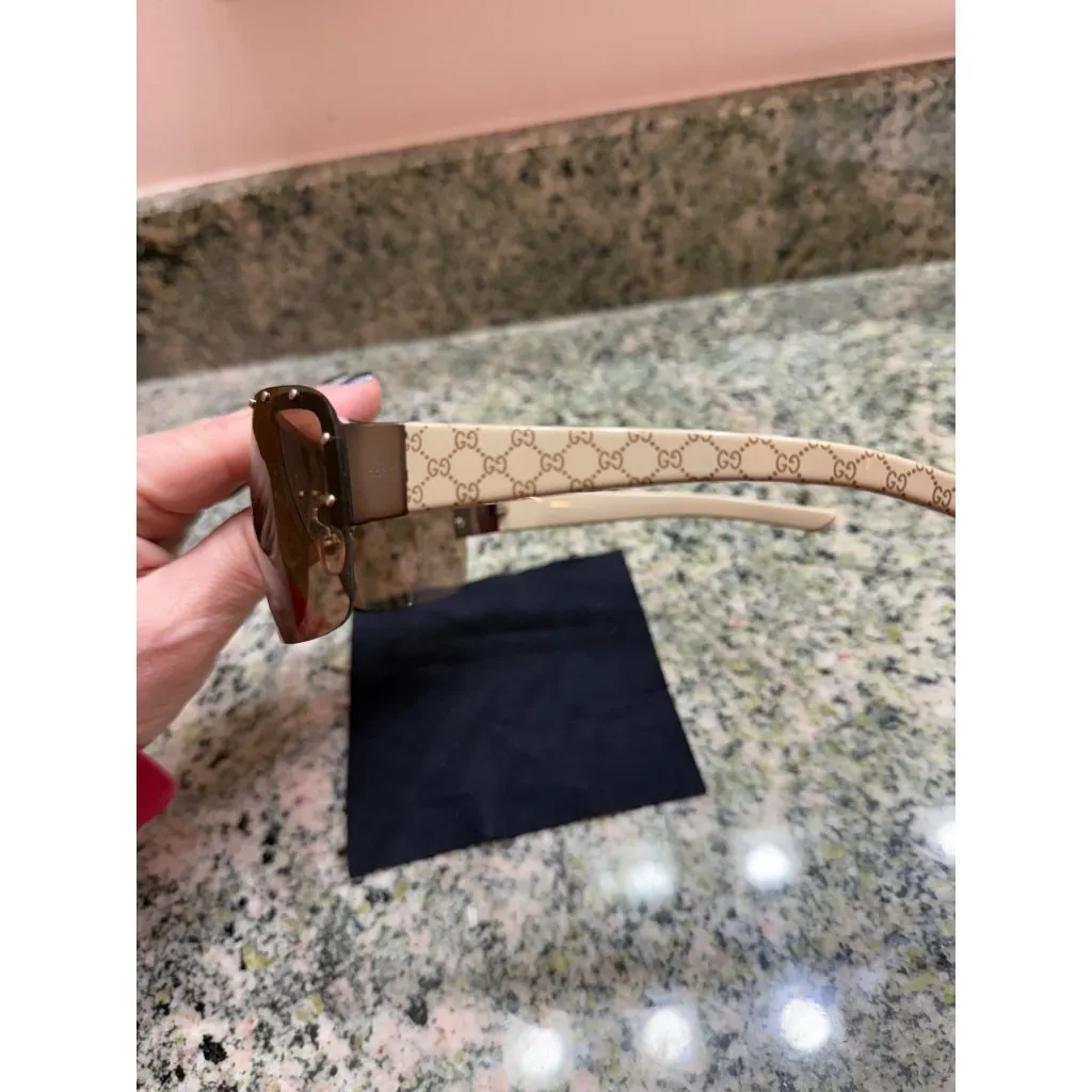 Gucci GG 1819/S BLKP0 71 10 115 Signature Shield Designer Unisex Sunglasses Y2K - Image 5