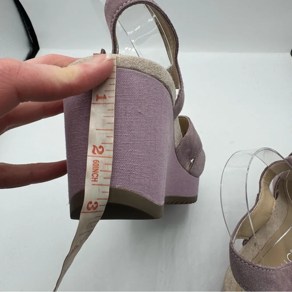 Vionic Tawny comfort sandals strappy chunky wedges mauve purple casual womens 10 - Image 6