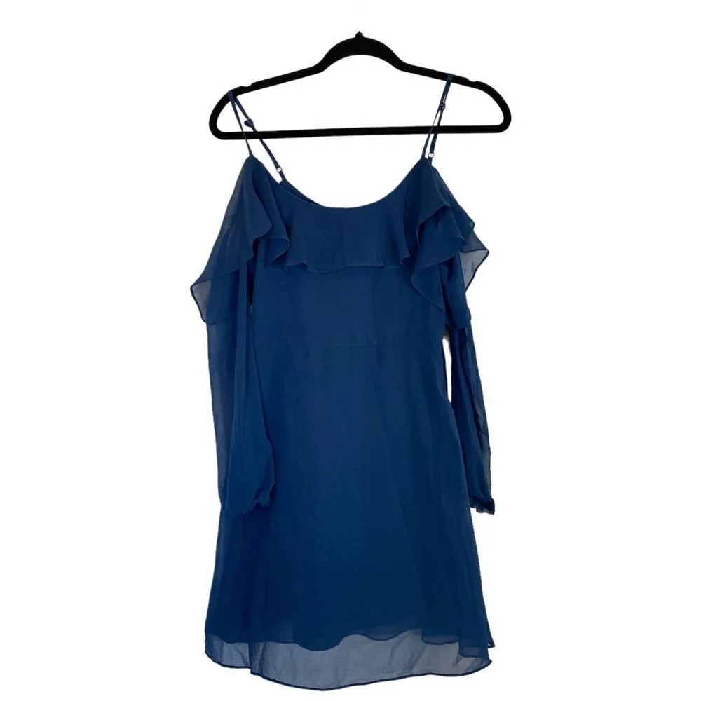 CUPCAKES AND CASHMERE Sundra Cold Shoulder Dress Navy Blue Size 0 - Image 3