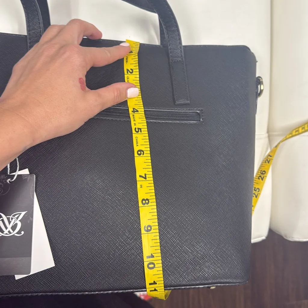 Elegant Black Glitter Tote Bag - Image 5