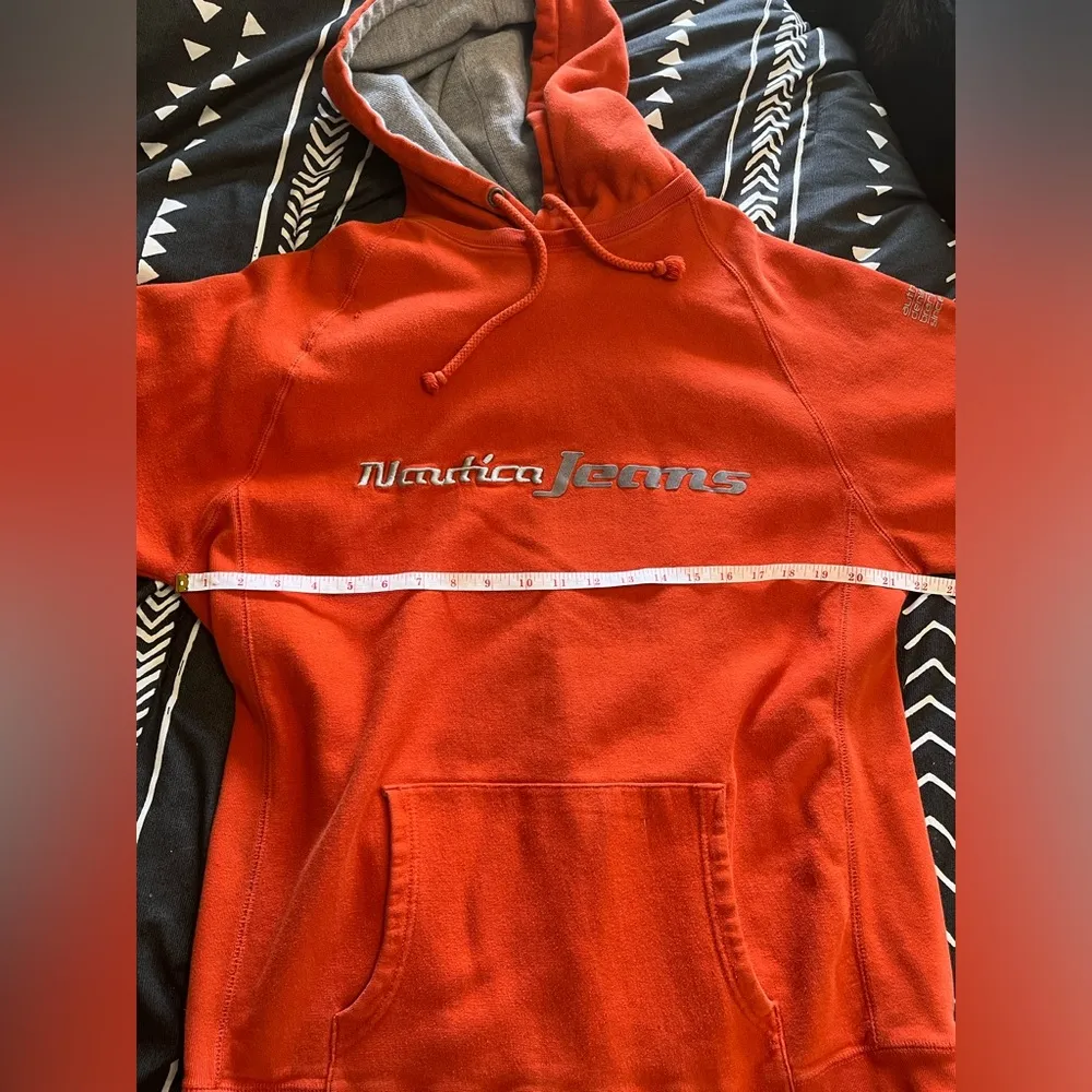 NAUTICA Vintage Hoodie Pullover Sweatshirt Unisex Adult Sz XL GUC - Image 6