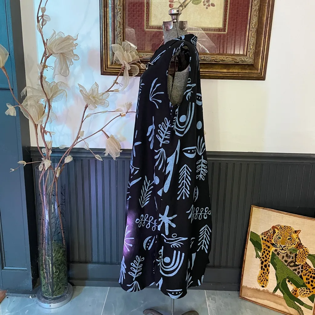 Creations Lagenlook Art to Wear 1/4 Zip Balloon Dress Non Wrinkle - Image 6