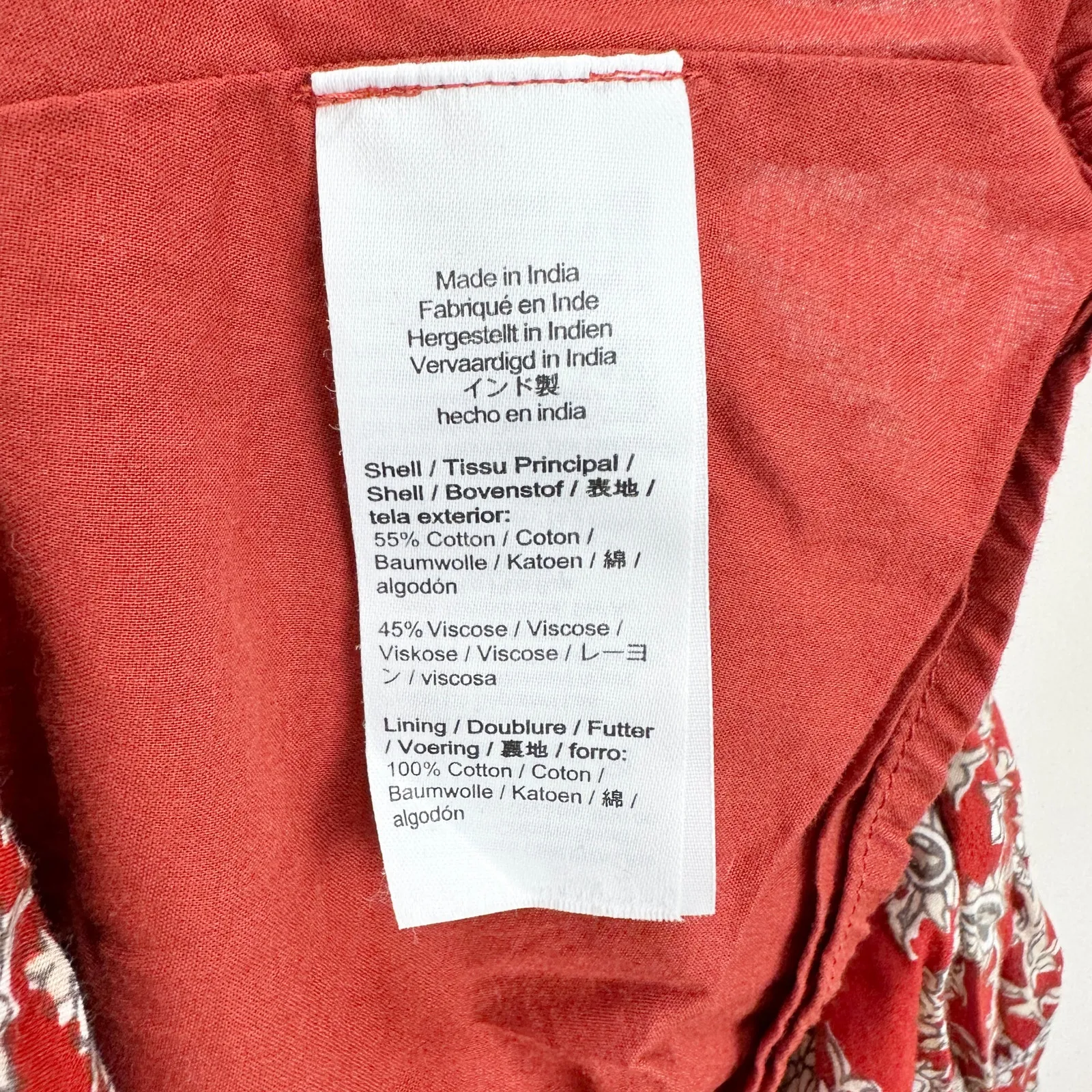 NEW Madewell Pintucked Puff Sleeve Midi Dress Floral Ground Madder Boho US 6 - Image 11