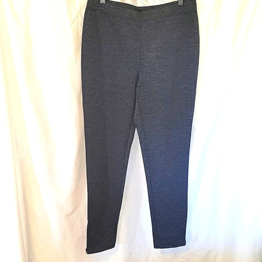 Talbots Size Large Houndstooth Ankle-zip Pull-On Leggings - Image 2