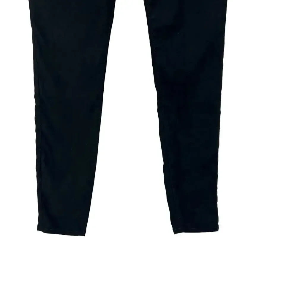 Good American Good Legs Faux Suede‎ Jeans in Black Size US 6 / 28 - Image 7