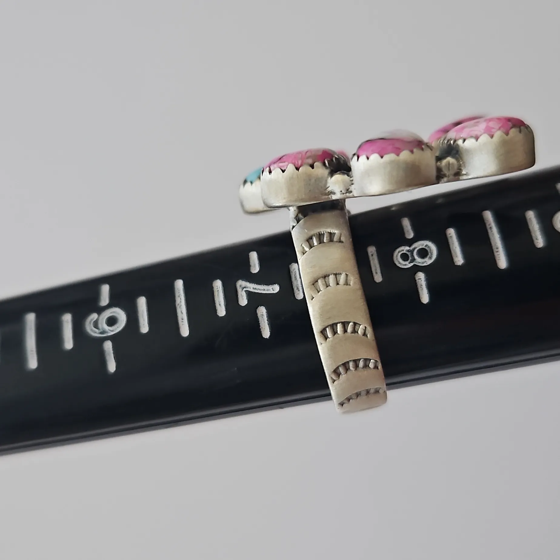 Cotton Candy Naja Turquoise Ring - Image 3