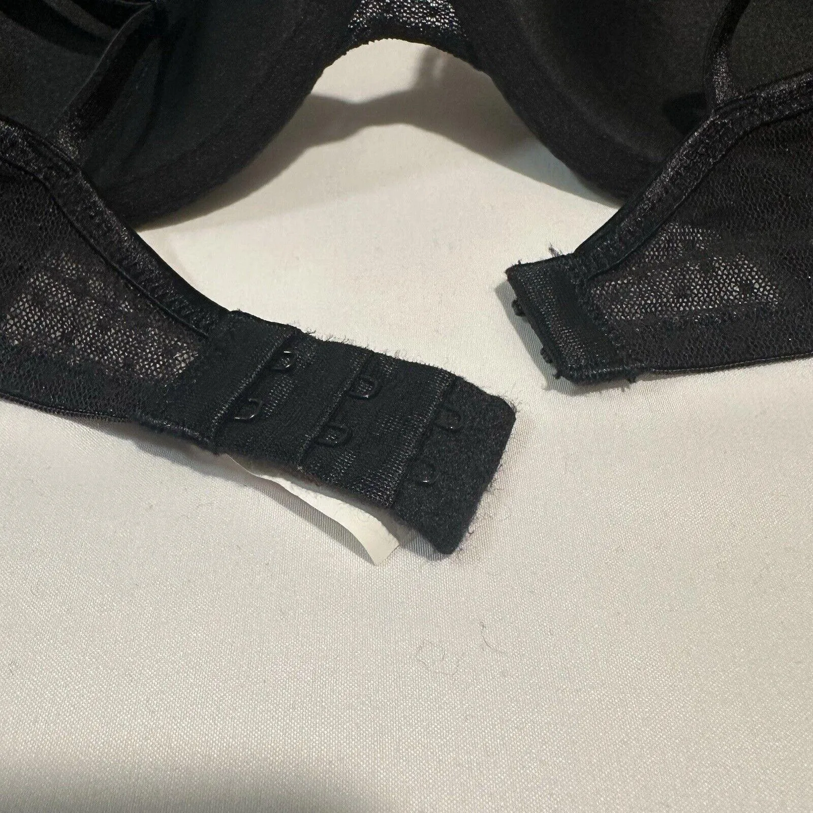 Lily Of France Black Lace Floral Bra 34C Women’s Underwire Lined - Image 12