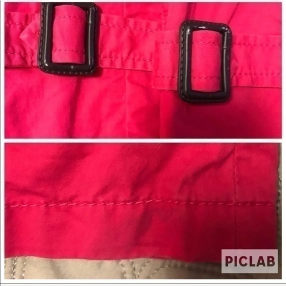 LOFT Hot Pink Boxy Trench Style Blazer Sz XS - Image 7