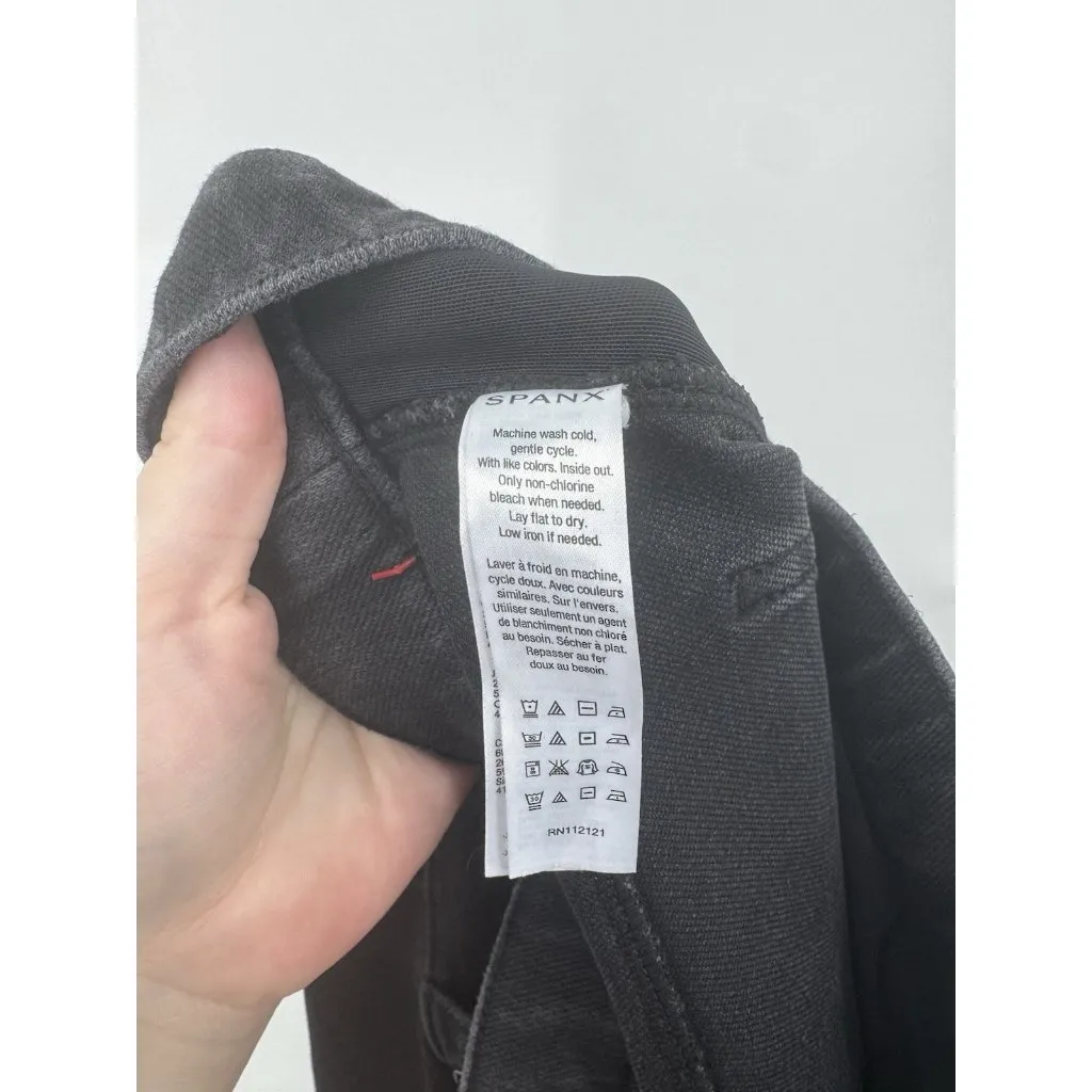 SPANX Streetwear Faded Black Cargo Jean Women Large Skinny‎ Grunge Skater Preppy - Image 5