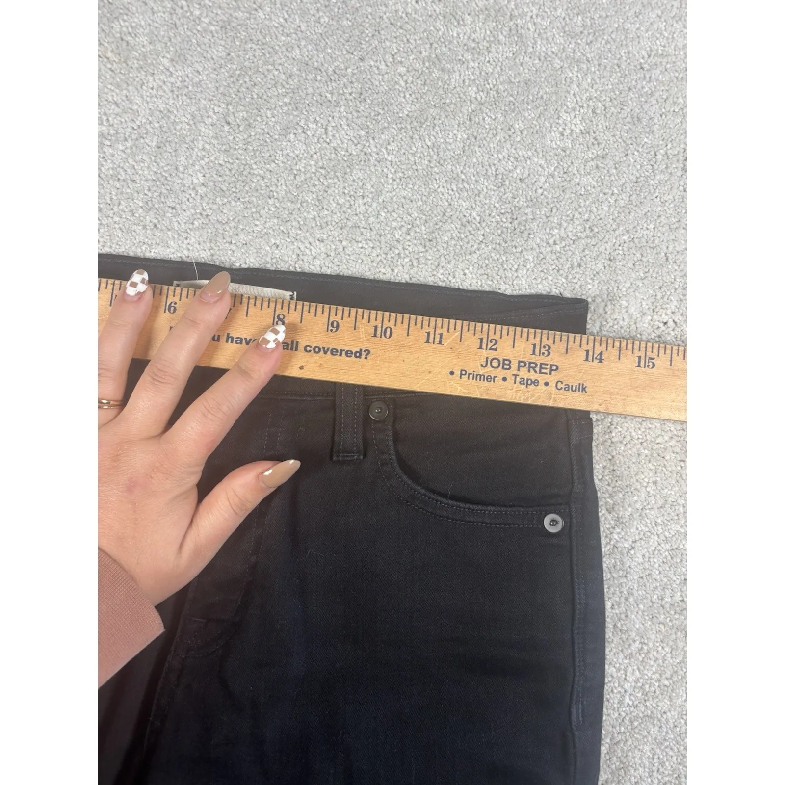 Madewell‎ 9" High-Rise Skinny Jeans in Black Size 26t Stretch - Image 7