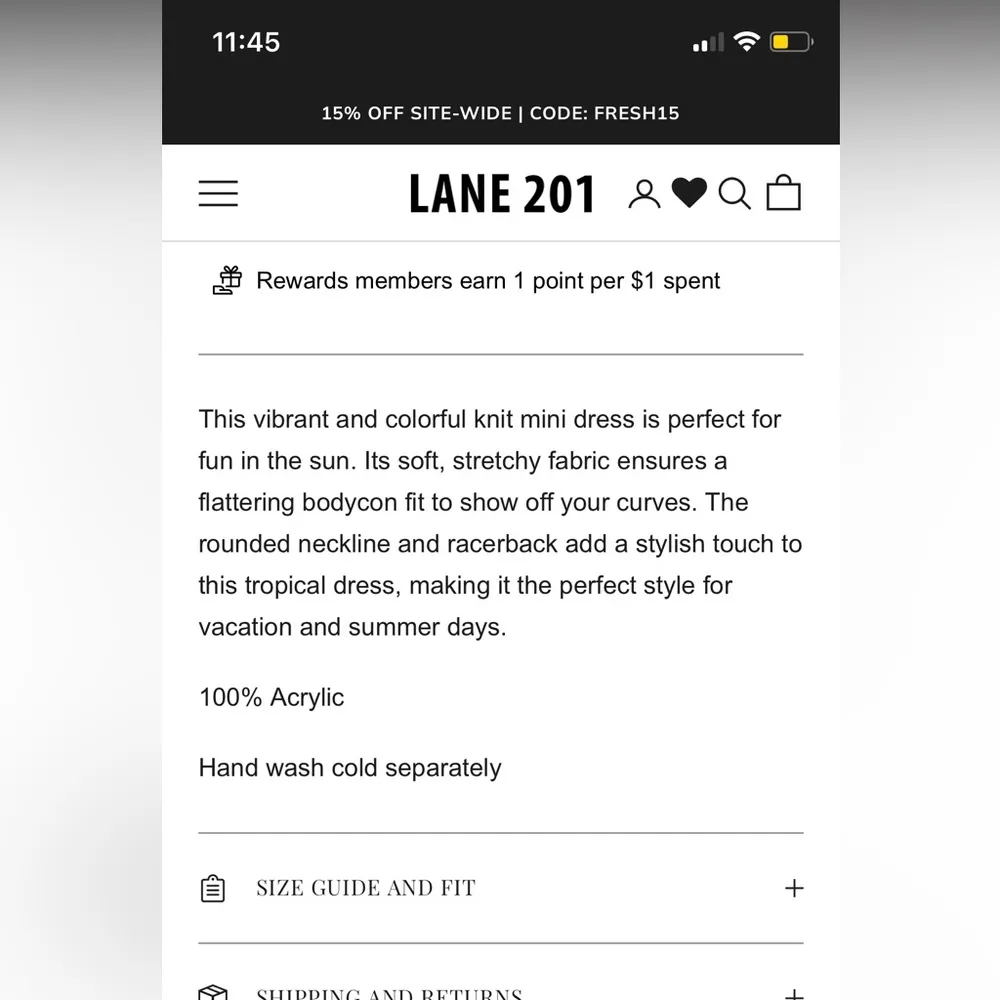 NWOT Lane 201 Buttermelon Knit Mini Dress - Image 3