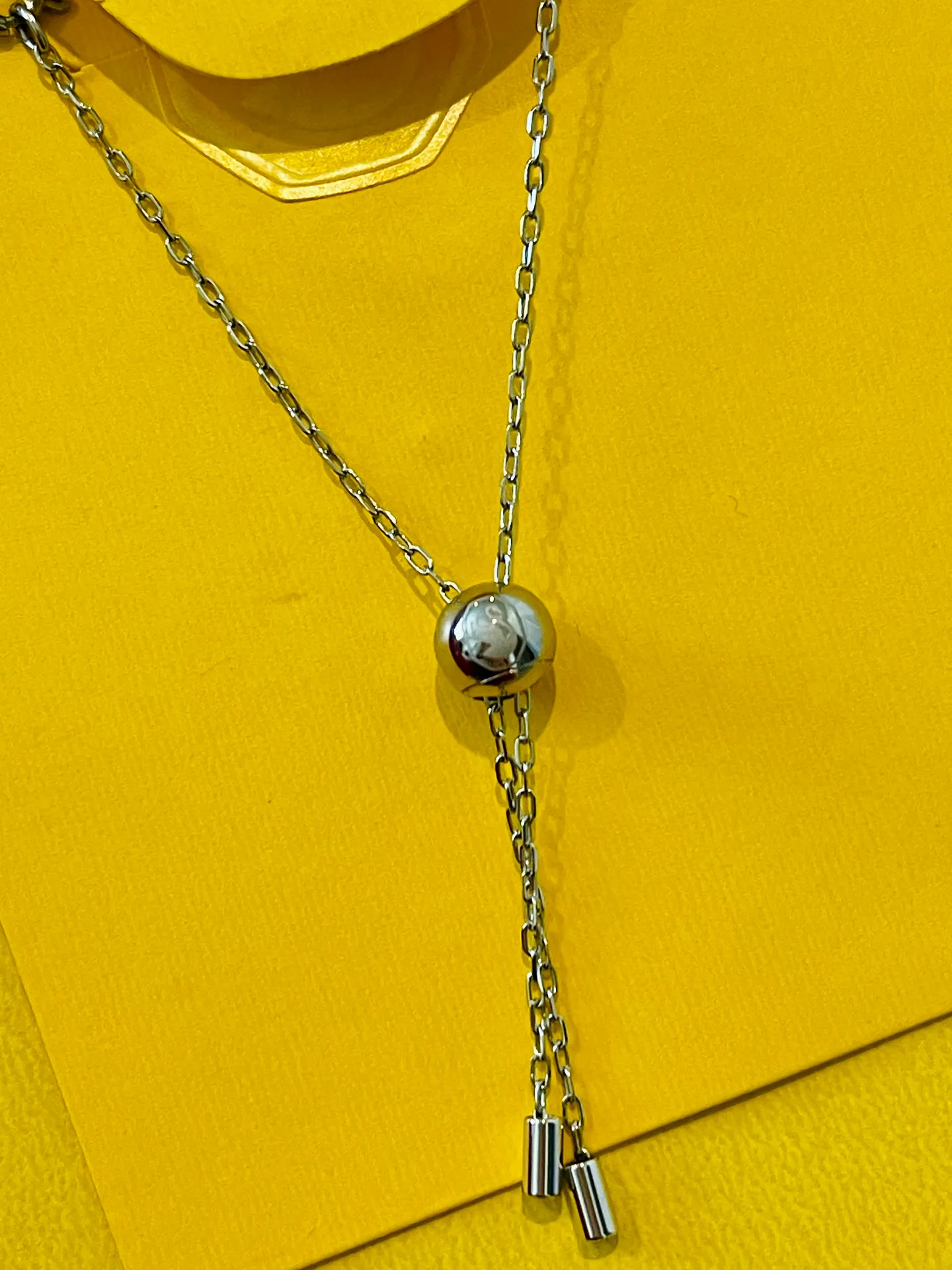 SWAROVSKI Silver-Tone Octagon Double Crystal 11-3/4" Adjustable Pendant Necklace - Image 3