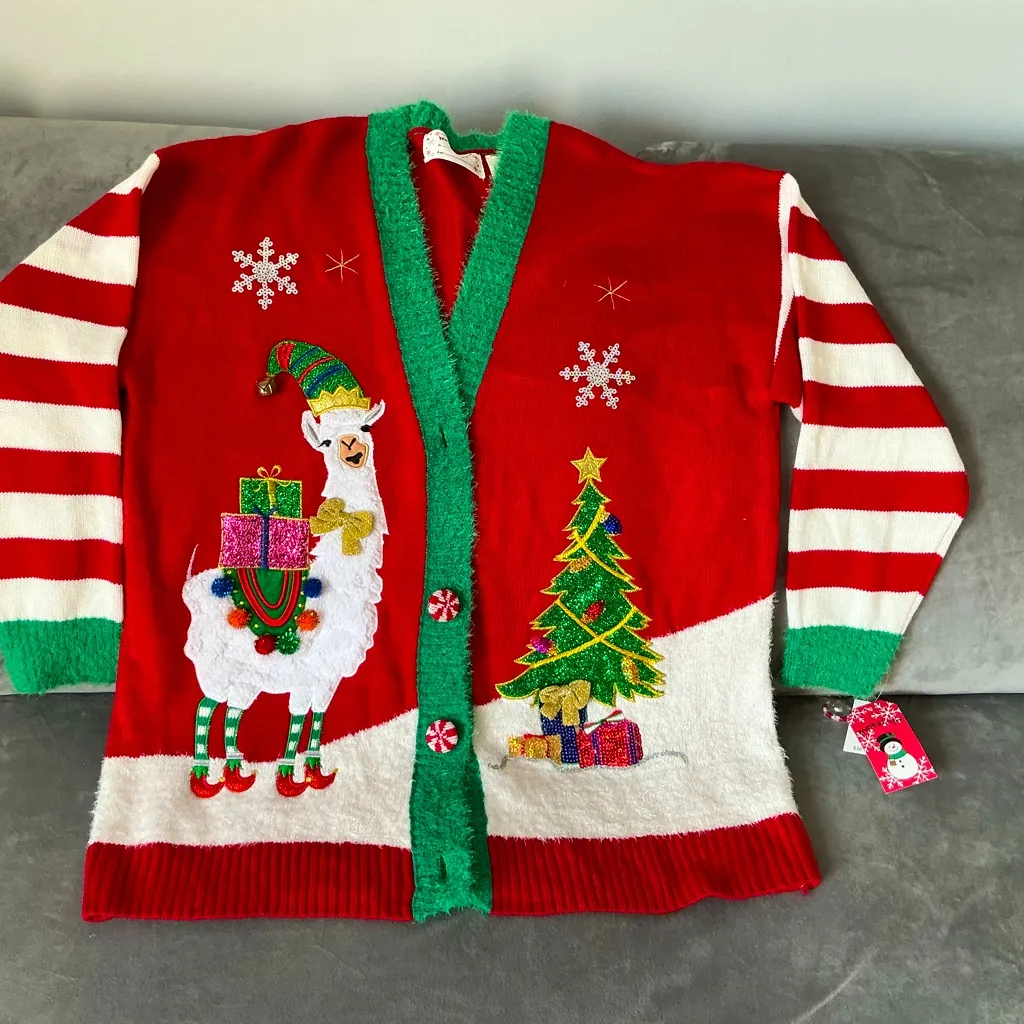 SUPER CUTE CHRISTMAS sweater 🎄🎄 Green Size XL - Image 5
