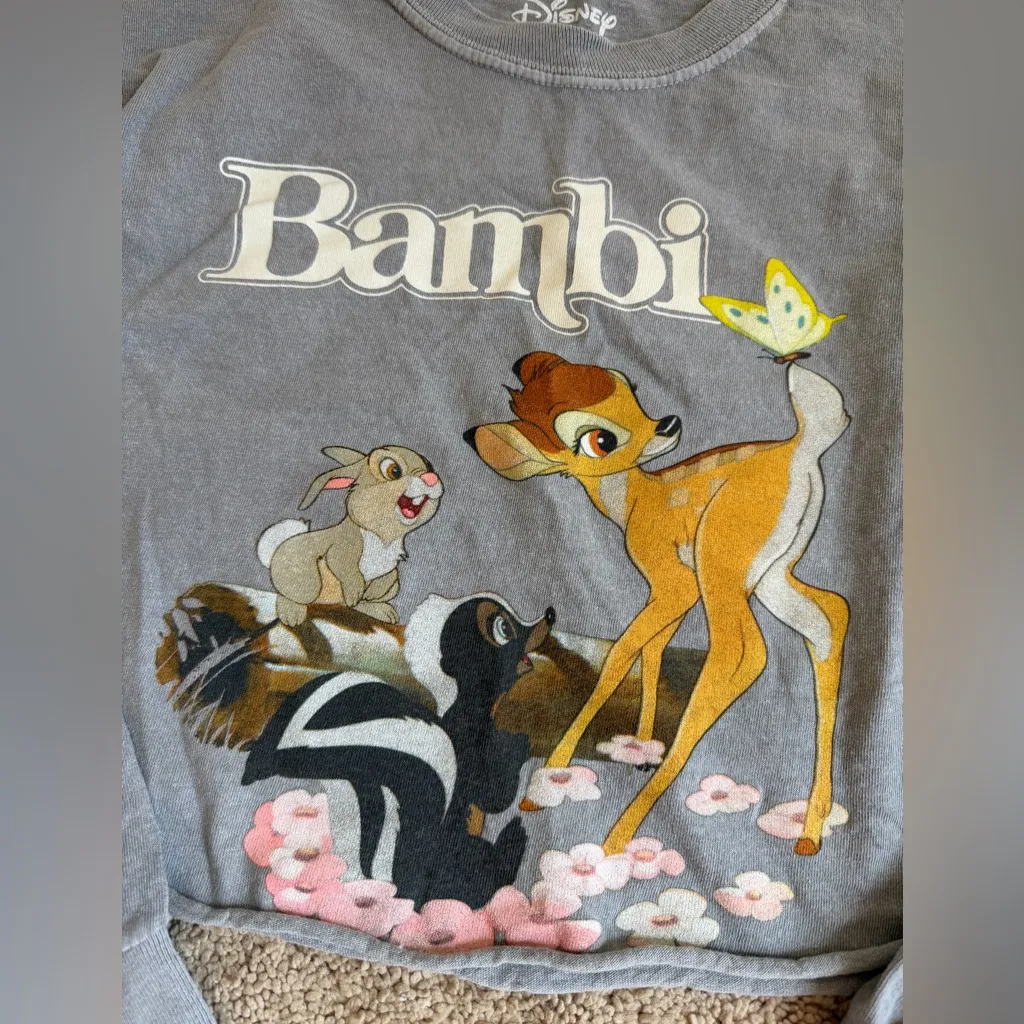 Disney Bambi Gray Sweatshirt - Image 2