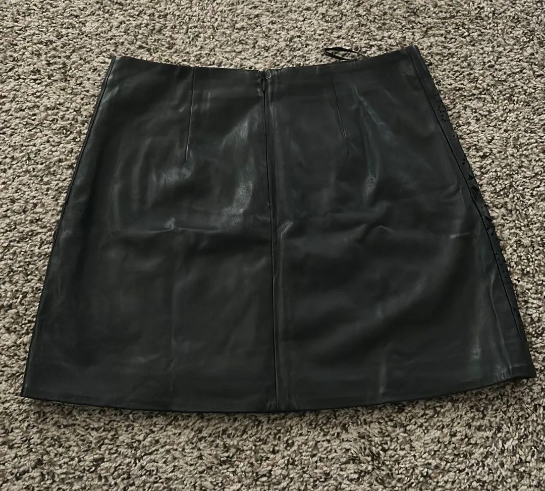 Faux Leather Skirt - Image 2