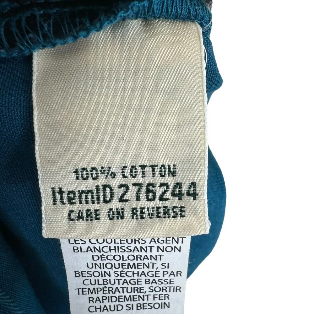 L.L. Bean Vintage 100% Cotton Original Fit Teal High Rise Jean Shorts Size 12 - Image 5