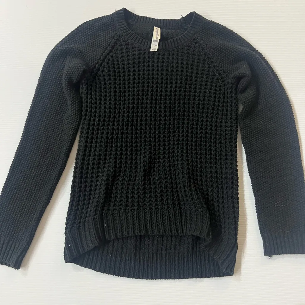 Aeropostale Black Multi Knit Crew Neck Sweater Size M Y2K - Image 10