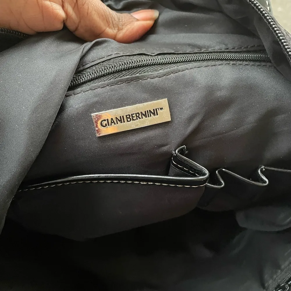 Giani Bernini Black Signature Soft Shoulder Bag Large Purse Tote Shoulder Bag - Image 6