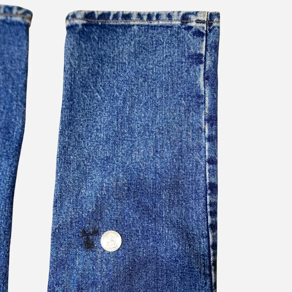 Cruel Girl vintage high-waisted straight relaxed fit blue jeans - size 0 long - Image 7