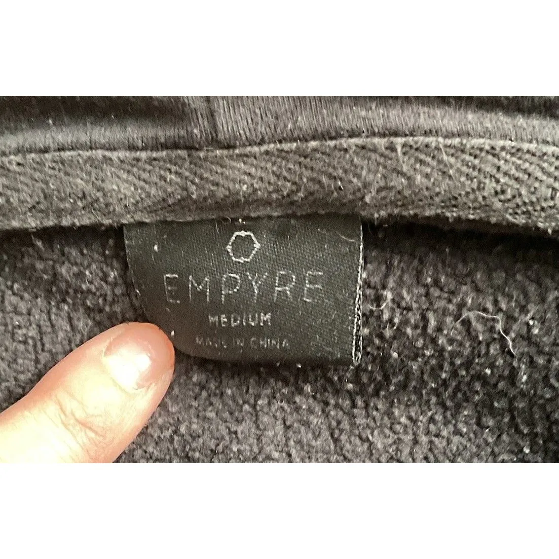 Empyre Women’s Black Hoodie With Butterflies On The Sleeves. Size Medium - Image 6