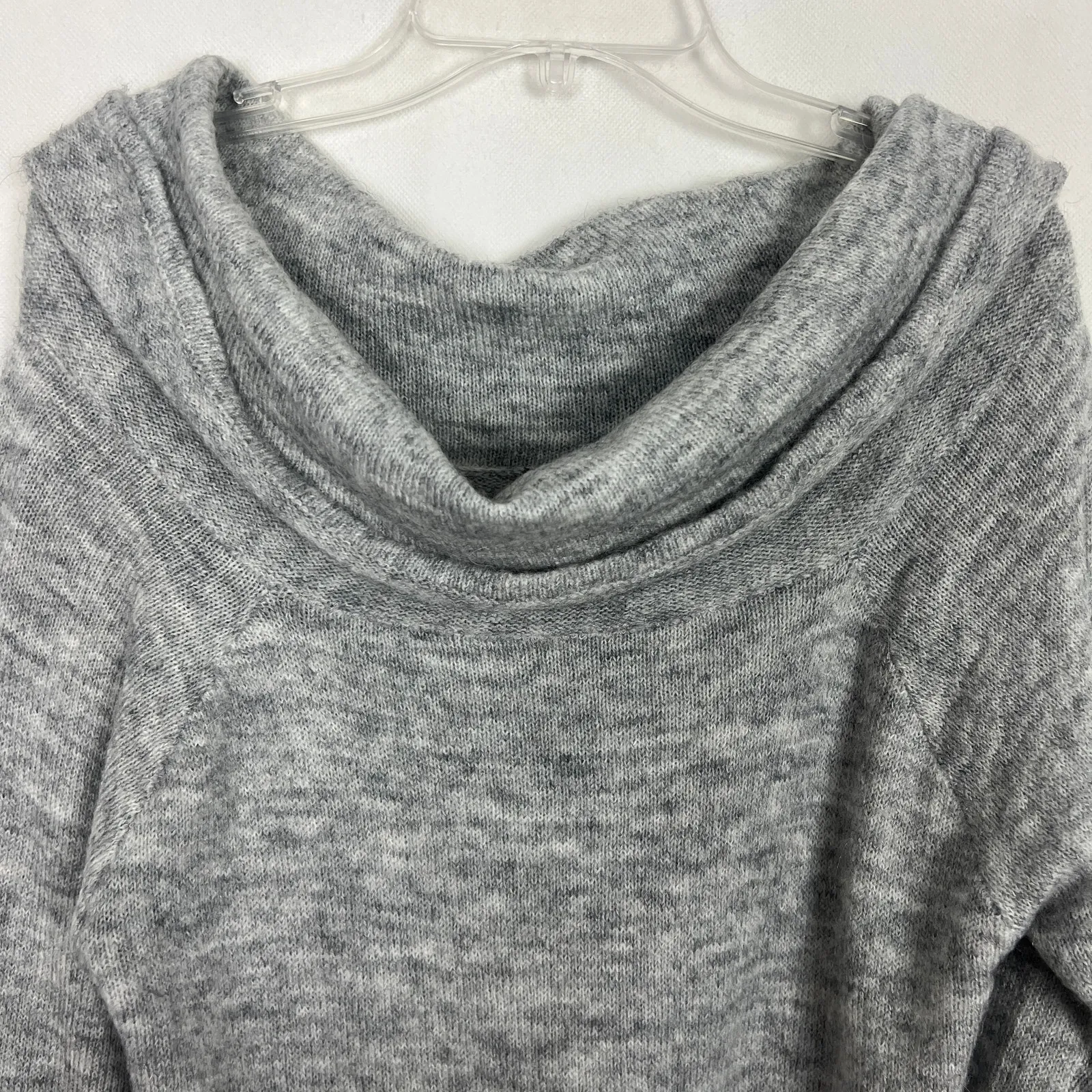 H&M Sweater Womens Small Wool Alpaca Cowl Neck Off-Shoulder Warm Lightweight - Image 2