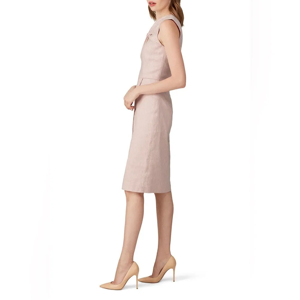 Rebecca Taylor NYC
Rosa Slub Suiting Pink Sleeveless Dress - Image 5