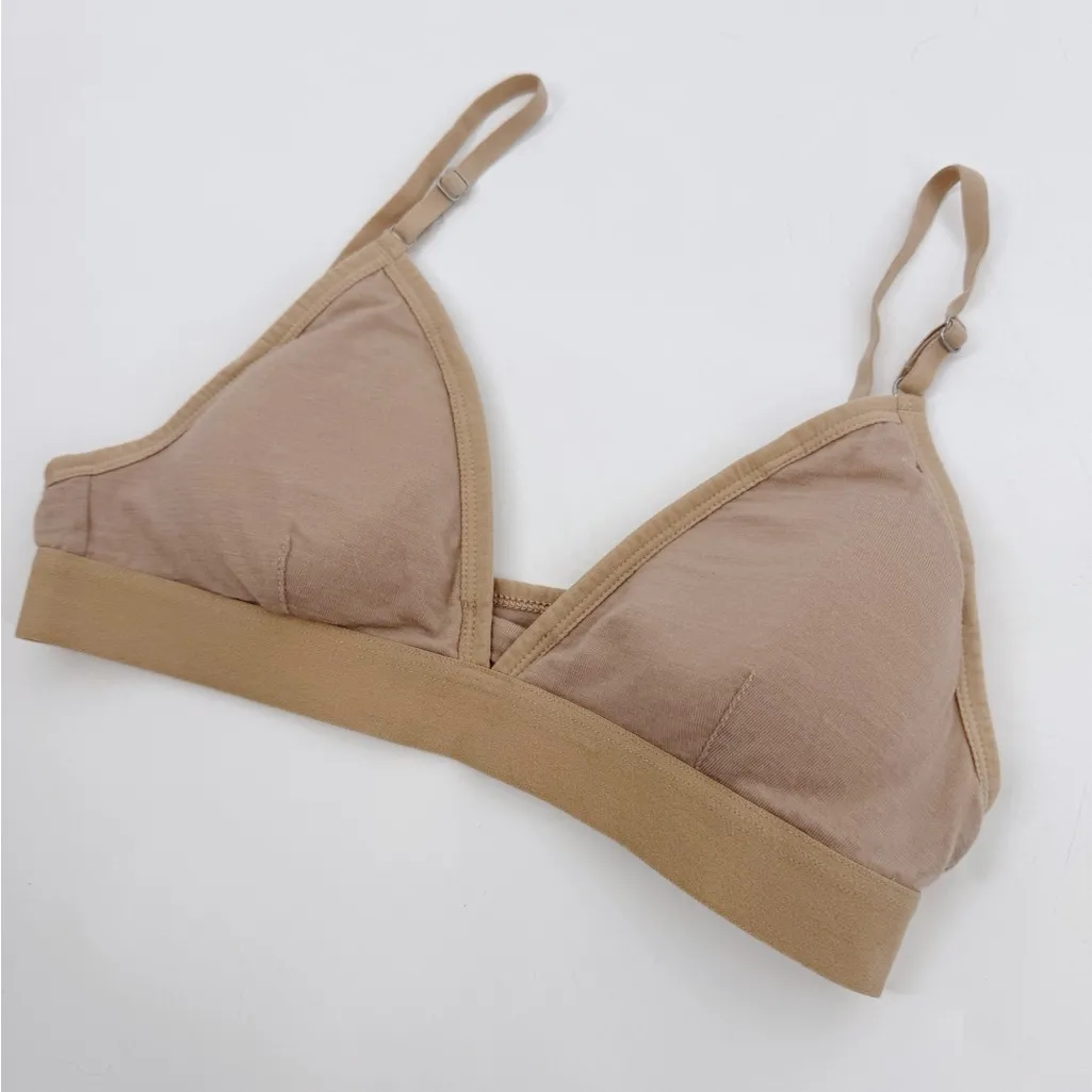 Icebreaker Merino Body Fit Wool 150 Siren Triangle Praline Bra Small Tan - Image 12