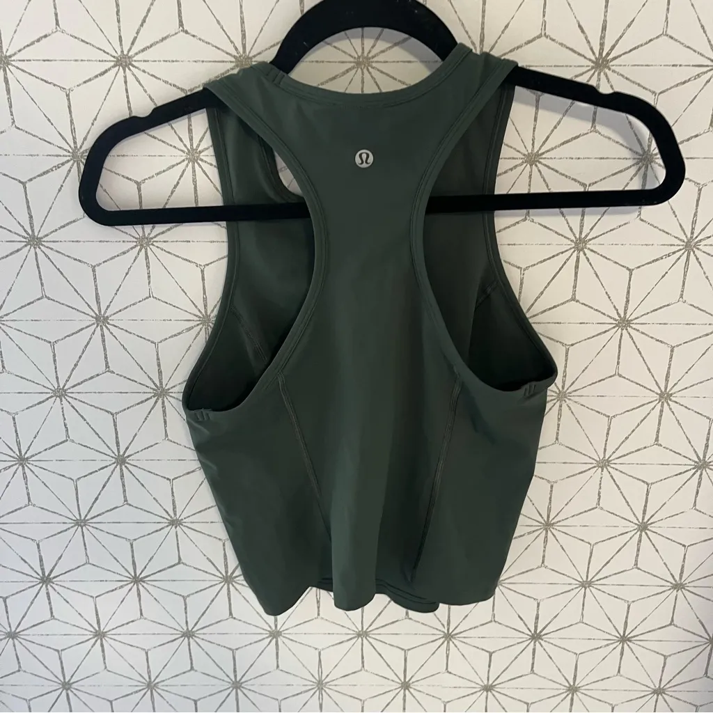 Lululemon Nulu High Neck Tank Evergreen - Image 3
