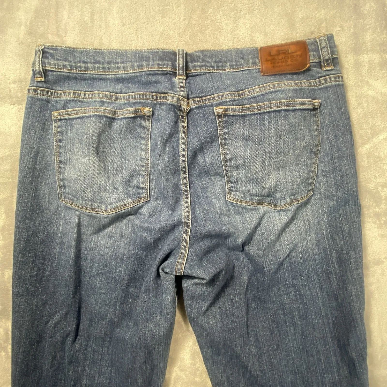 LRL Ralph Lauren Jeans Womens Size 16 36" Waist Blue‎ Mid Rise Boot Cut Denim - Image 7