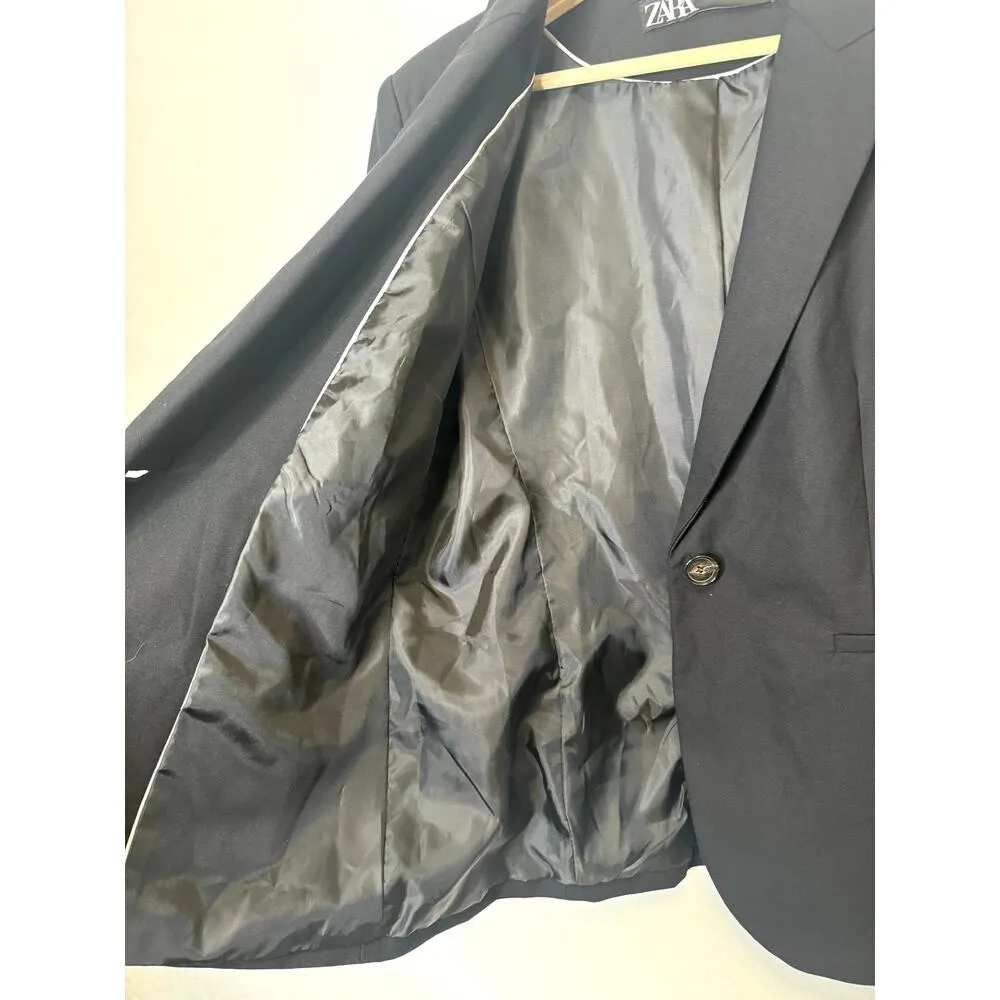 Zara Womens Size 10 Blazer Black Coat Carrer Wear Office Interview - Image 7