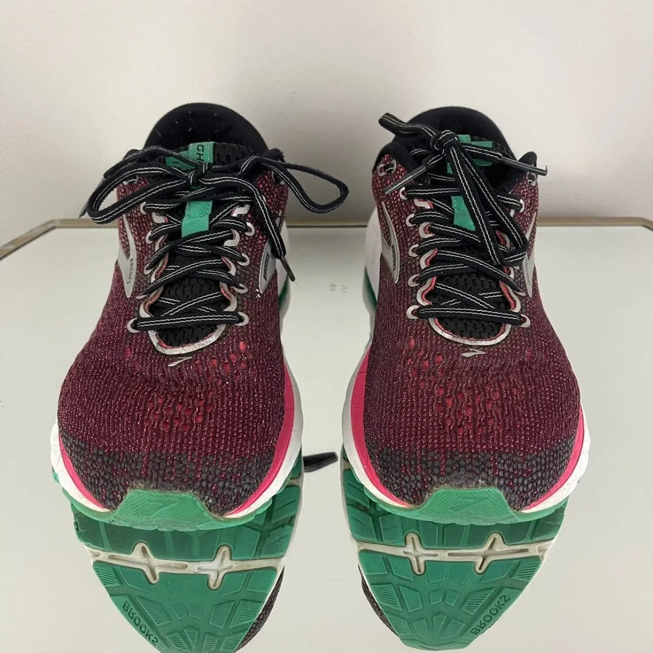 Black Pink Aqua Women's Ghost 11 Running Sneaker Shoes - Image 6