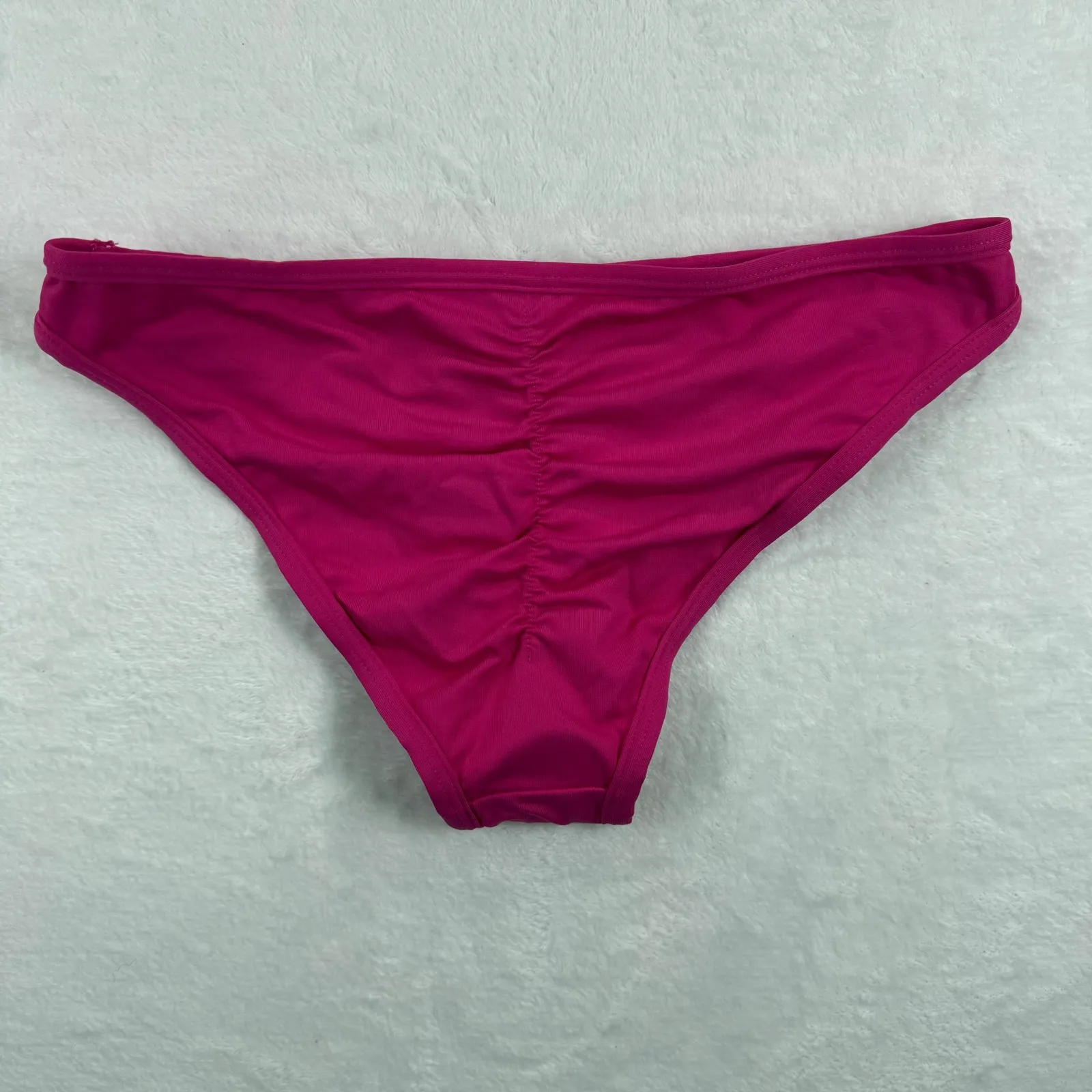 Frederick's of Hollywood Classic Bikini Bottoms Raspberry Rose Size S - Image 5
