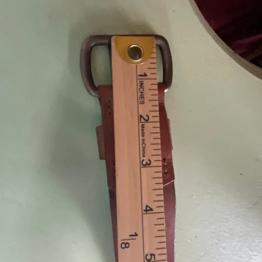 American Eagle size M brown leather belt. - Image 9