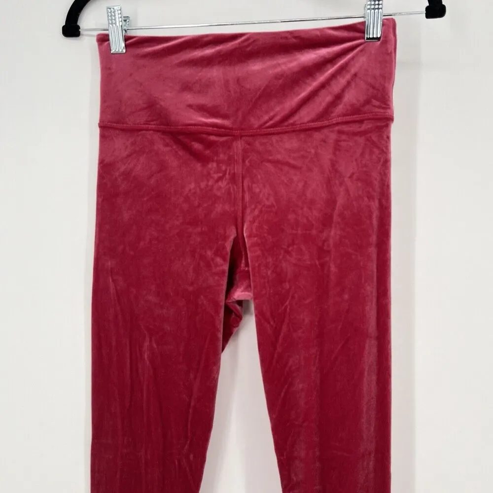 Athleta Elation Velvet Tight in Class Berry Women's Size Small - Image 13